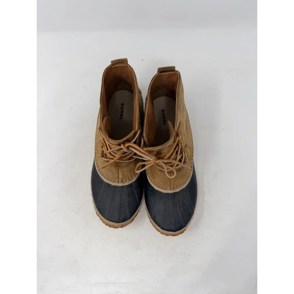 Sorel Out N About Rain Boots Brown Size 8 Waterproof Duck Boots Fisherman Cabin